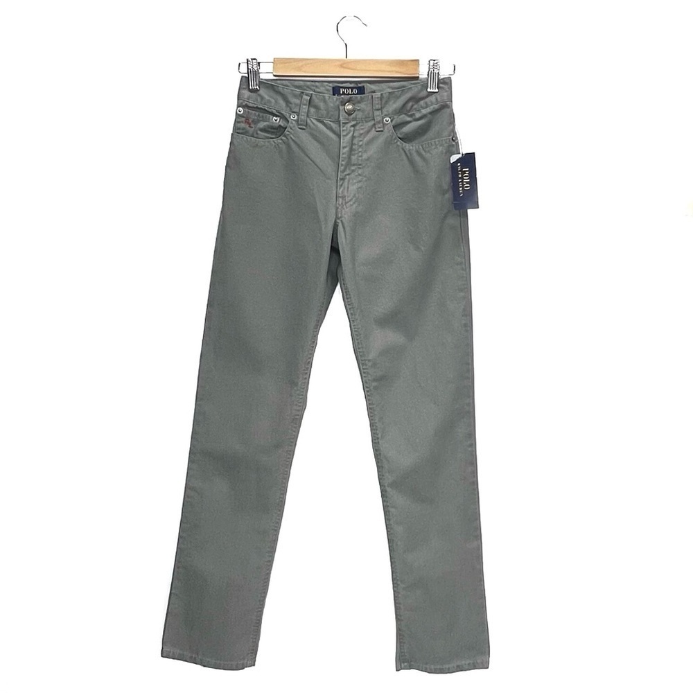 Polo Ralph Lauren Pants Gray Cotton Lightweight Size 12 Girl’s Boy’s New NWT